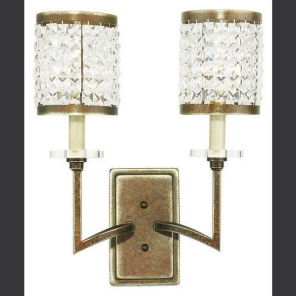 Grammercy 2 Light Hand Painted Palacial Bronze Wall Sconce