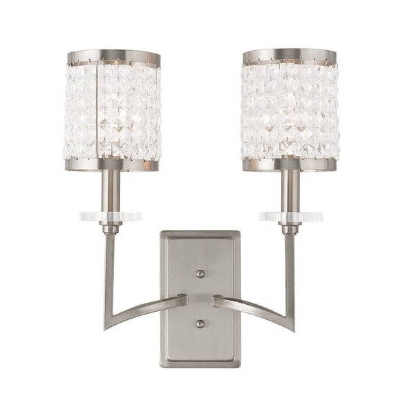 Grammercy 2 Light Brushed Nickel Wall Sc