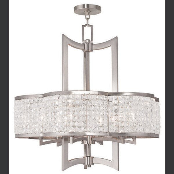 Grammercy 6 Light Brushed Nickel Chandelier