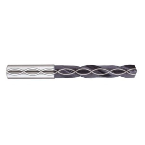 Solid Carbide Drill w/Coolant, 27/64 dia