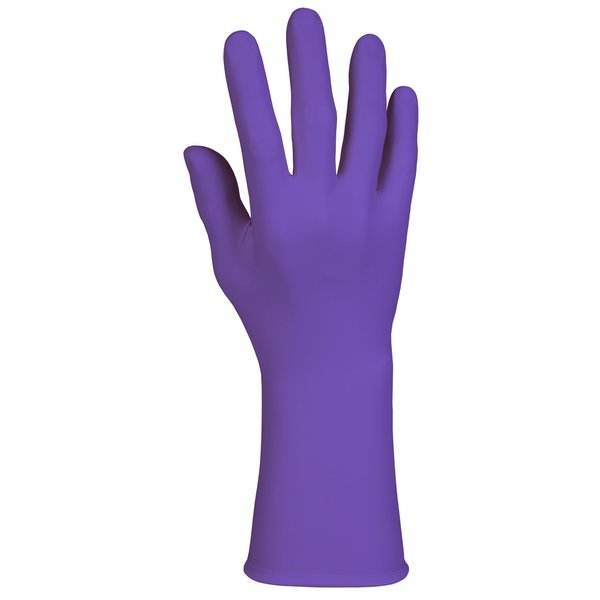 Exam Glove, Purple Nitrile, XL, PK500, Nitrile, Powder Free, Purple, XL, 500 PK