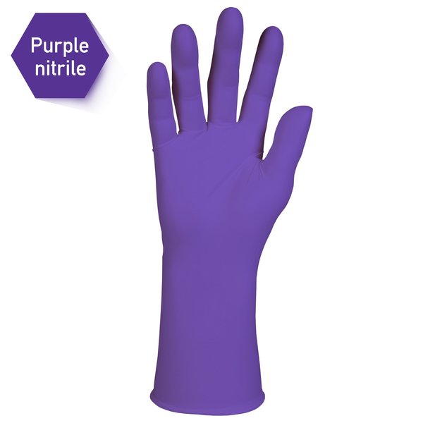 Exam Glove, Purple Nitrile, XL, PK500, Nitrile, Powder Free, Purple, XL, 500 PK