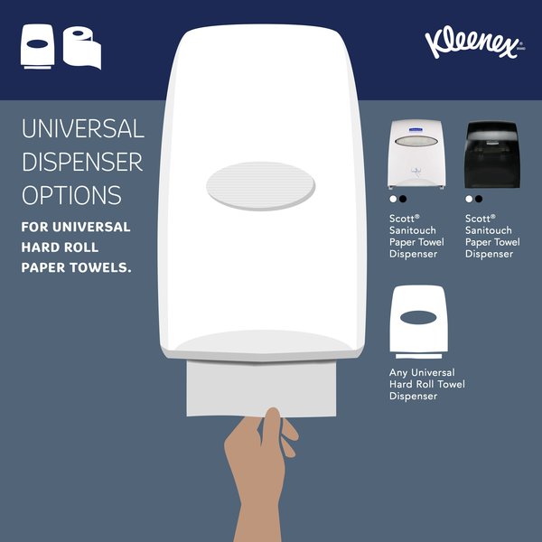 Hard Roll Paper Towels with Premium Absorbency Pockets, 1.75