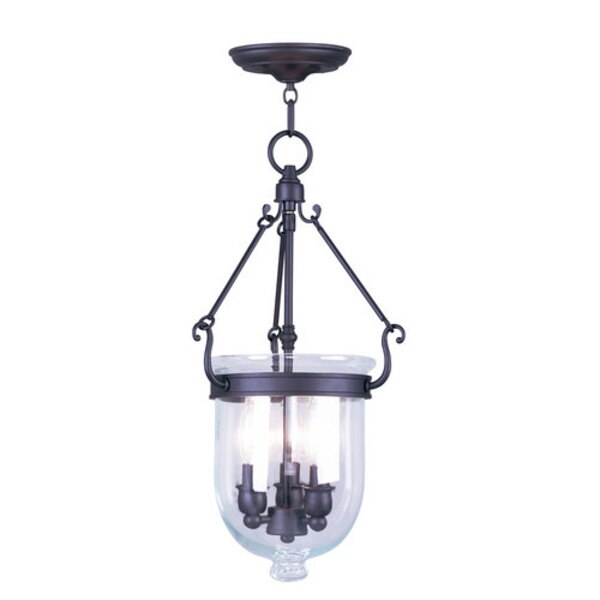 Jefferson 3 Light Bronze Chain Lantern