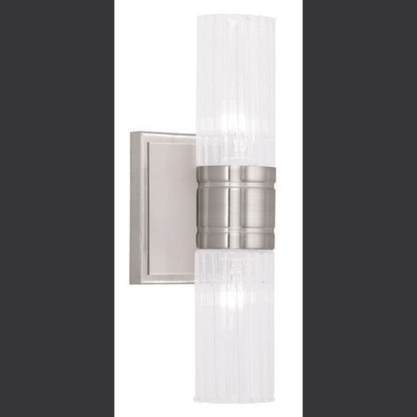 Midtown 2 Light Brushed Nickel Bath Van