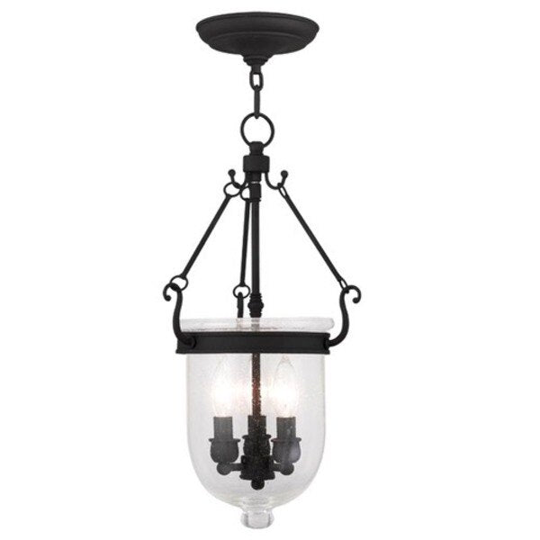 Jefferson 3 Light Black Chain Lantern