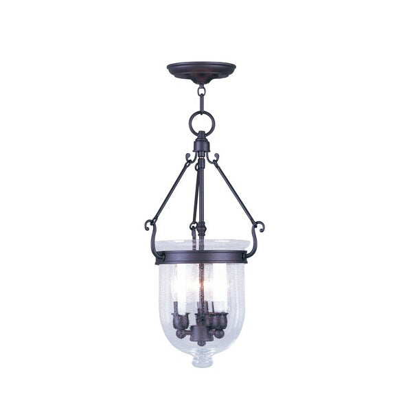 Jefferson 3 Light Bronze Chain Lantern