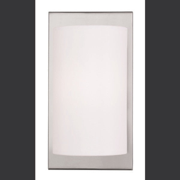 Meridian 1 Light Brushed Nickel Wall Sconce