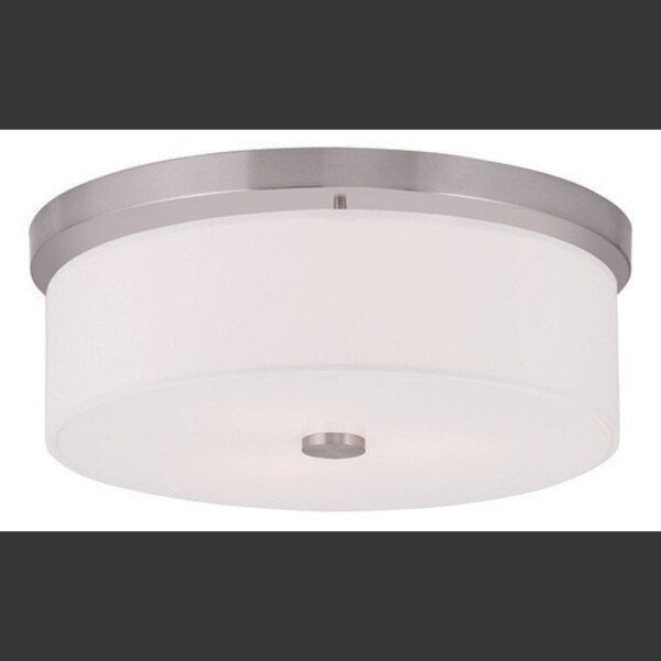 Meridian 3 Light Brushed Nickel Ceiling Mount