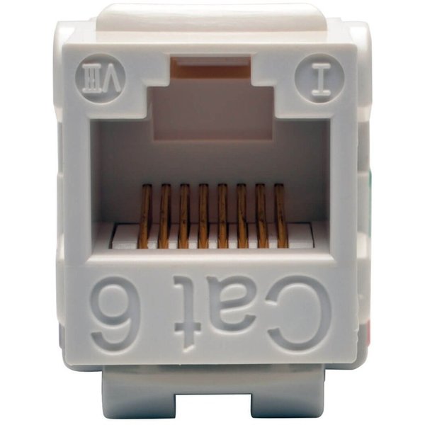 Keystone Jack, Cat6/Cat5e, 110 Style, White