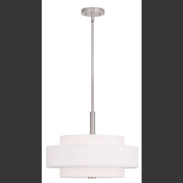 Meridian 4 Light Brushed Nickel Pendant