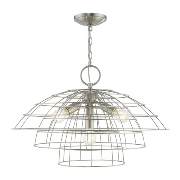 Brooklyn 4 Light Brushed Nickel Chandelier