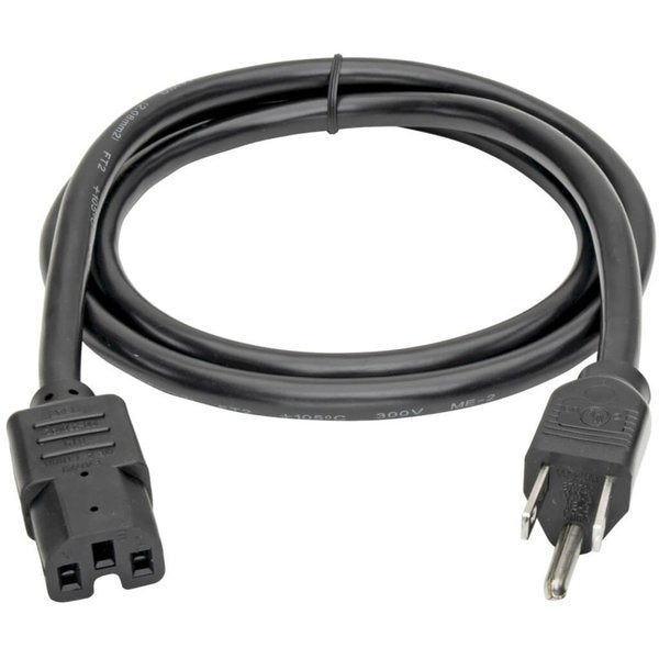 Power Cord, HD, 5-15P to C15, 15A, 14AWG, 4ft