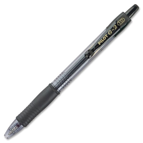 Pen, Gel, G2, Bold, Black, PK12
