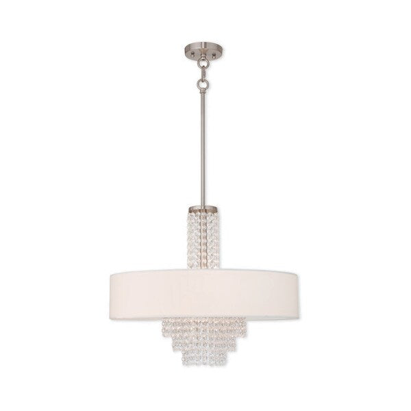 Carlisle 5 Light Brushed Nickel Chandelier