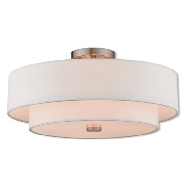 Claremont 4 Light Brushed Nickel Ceiling