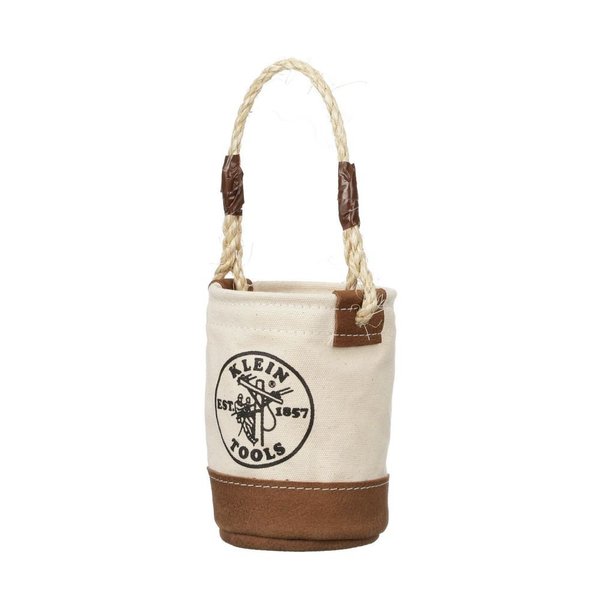 Mini Leather-Bottom Bucket, Mini Leather, 6