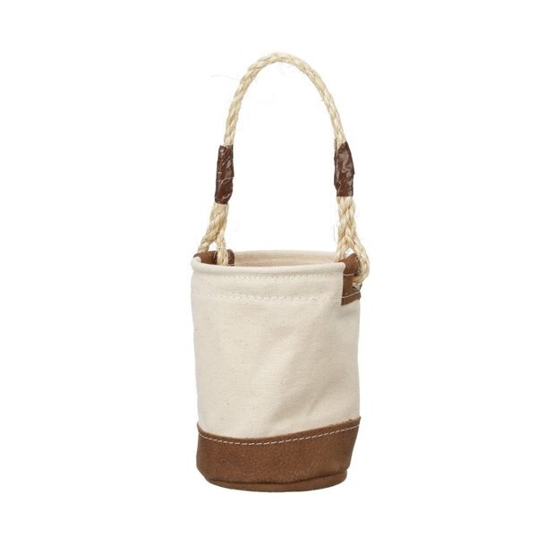 Mini Leather-Bottom Bucket, Mini Leather, 6