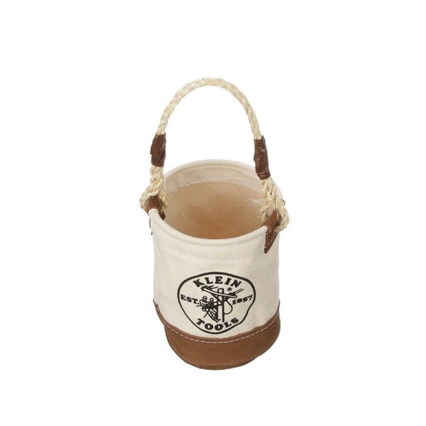 Mini Leather-Bottom Bucket, Mini Leather, 6