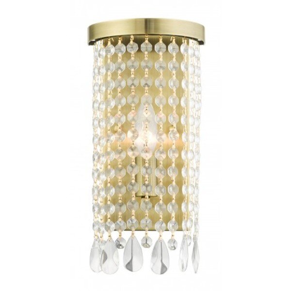 Antique Brass ADA Sconce, 1 Light