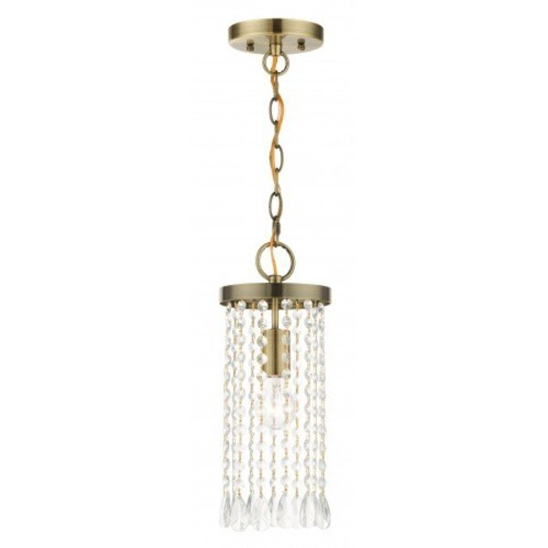 Antique Brass Mini Pendant, 1 Light