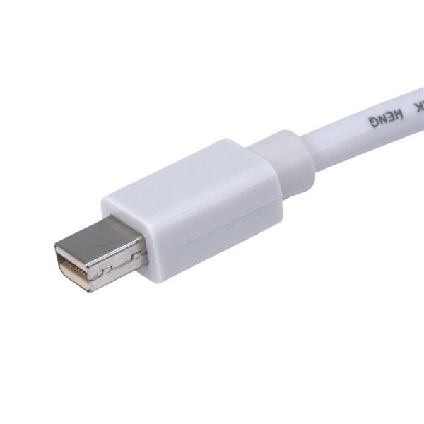 White Mini Displayport to DVI Adapter