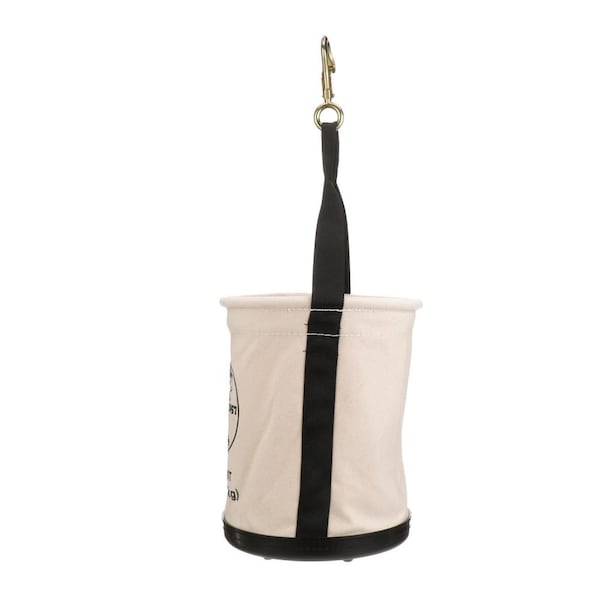 Canvas Bucket, All-Purpose with Swivel Snap and Drain Holes, 12-Inch