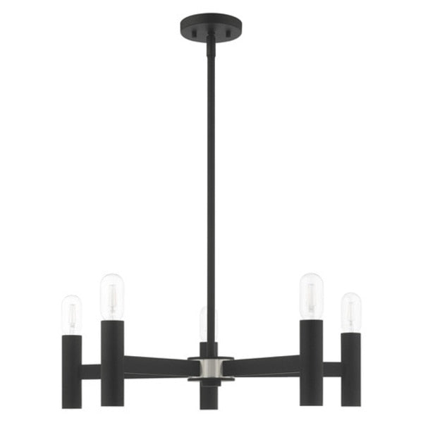 Copenhagen 5 Light Black Chandelier