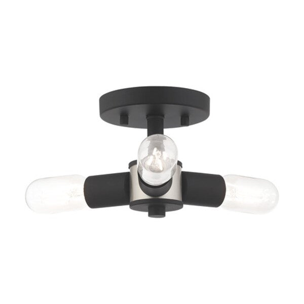 Copenhagen 3 Light Black Ceiling Mount