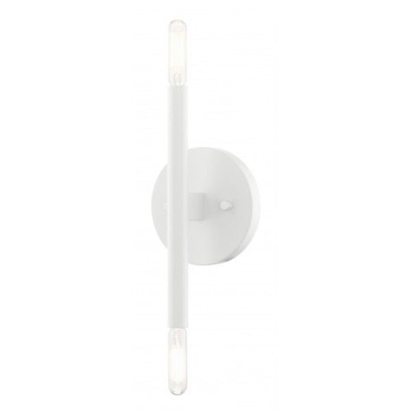 White ADA Sconce, 2 Light
