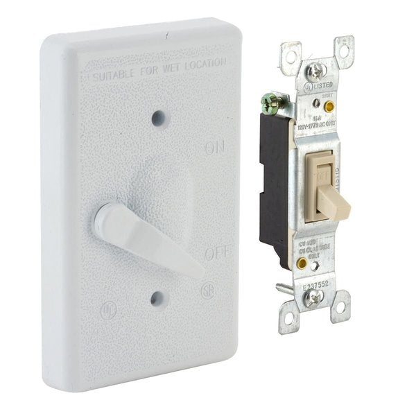 1 -Gang Vertical Weatherproof Switch Cover, 2.828