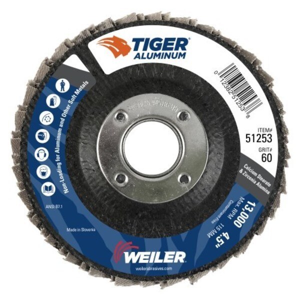 Fiber Disc, 4 1/2 in Dia, 7/8in Arbor
