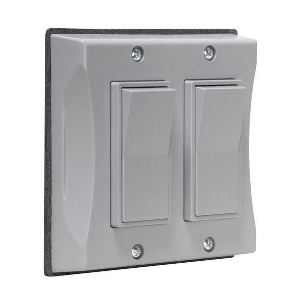2 -Gang Vertical Weatherproof Decorator Switch Cover, 4.79