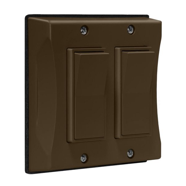 Weatherproof Cover 2-Gang, Vertical, Dec