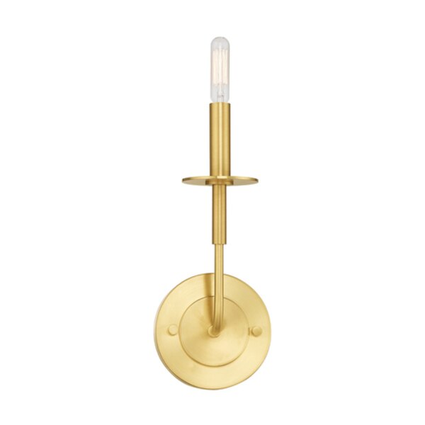 Lisbon 1 Light Satin Brass ADA Wall Scon