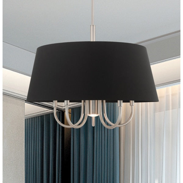 Belclaire 6 Light Brushed Nickel Pendant
