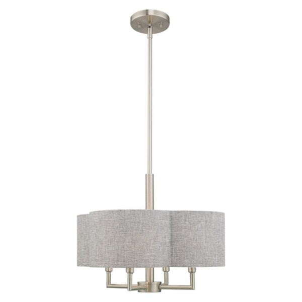 Kalmar 4 Light Brushed Nickel Pendant Chandelier