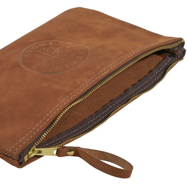 Tool Bag, Top Grain Leather, 1 Pockets, Brown