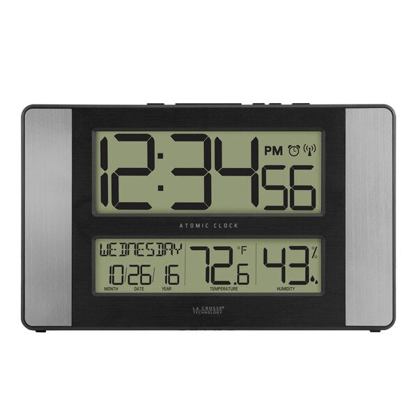 Atomic Dgtl Wall Clock, Indoor Temp