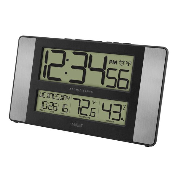 Atomic Dgtl Wall Clock, Indoor Temp