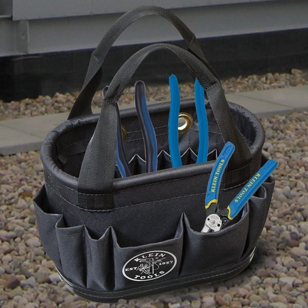 Aerial Bucket, Denier Polyester (Body), Polypropylene (Bottom), Black