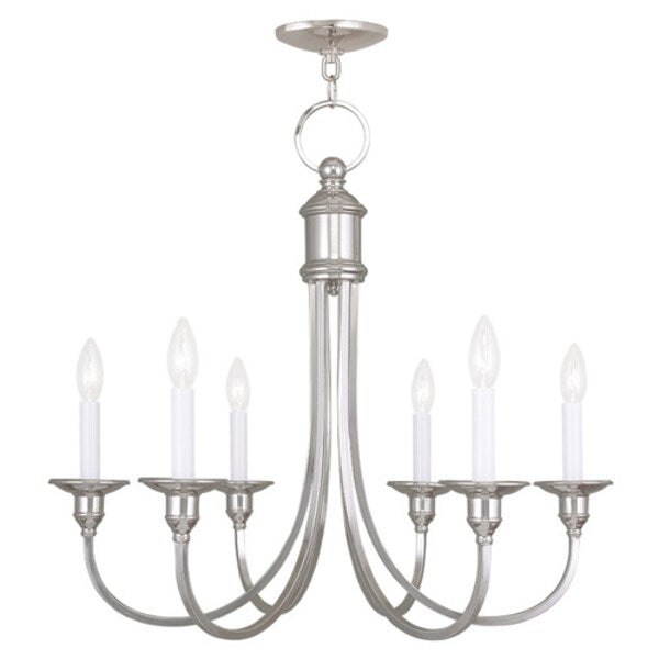 Cranford 6 Light Polished Nickel Chandelier