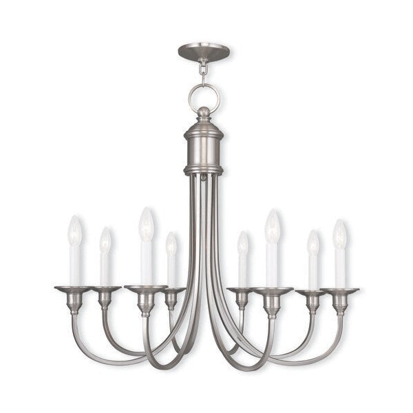 Cranford 8 Light Brushed Nickel Chandelier