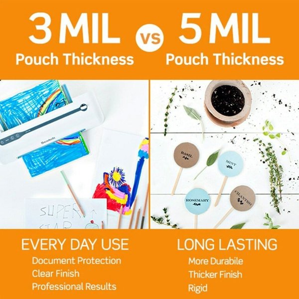 Pouch, Therml, 3Mil, Clr, PK100