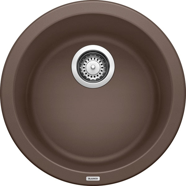Rondo Silgranit Dual Mount Round Bar Sink - Cafe