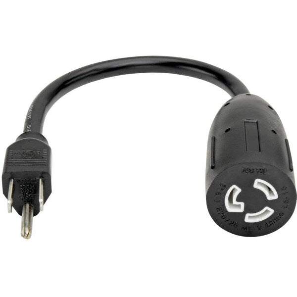 Power Cord, HD, 5-15P-L5-15R, 15A, 14AWG, 1ft