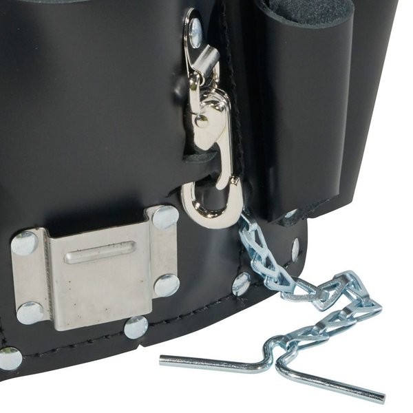 Black Leather 8 Pockets