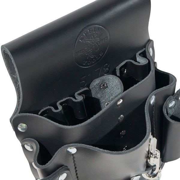 Black Leather 8 Pockets