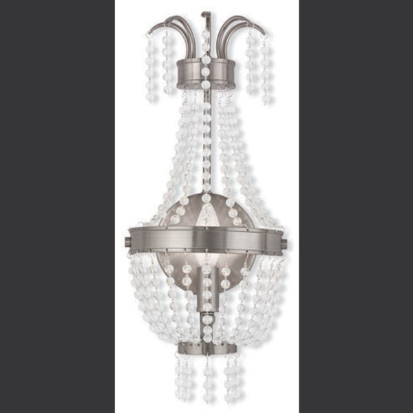 Valentina 1 Light Brushed Nickel Wall Sconce