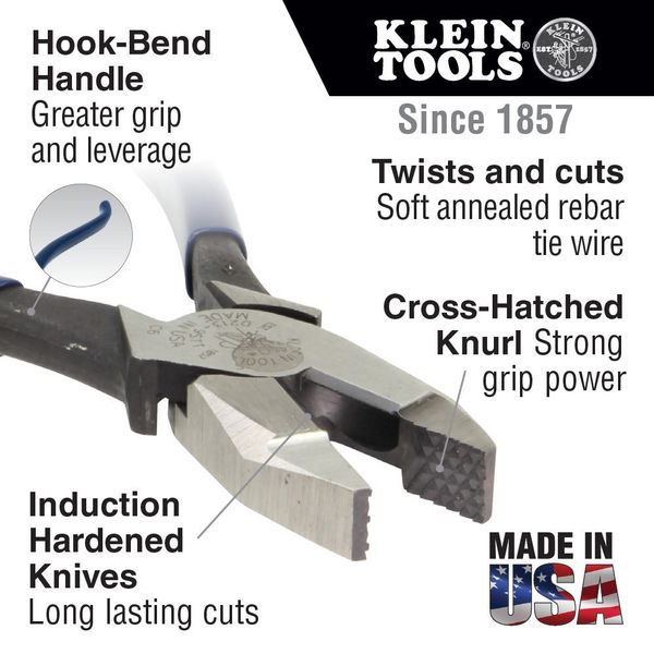 Ironworker's Pliers with Tether Ring